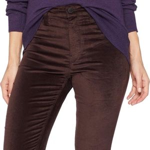 HUDSON Designer Velvet Barbara Skinny Pants Sz 27